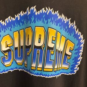 Vintage Supreme Flame Graphic Tee Men’s Large